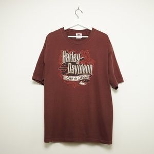 Harley-Davidson Men's VINTAGE Plum Tee Shirt